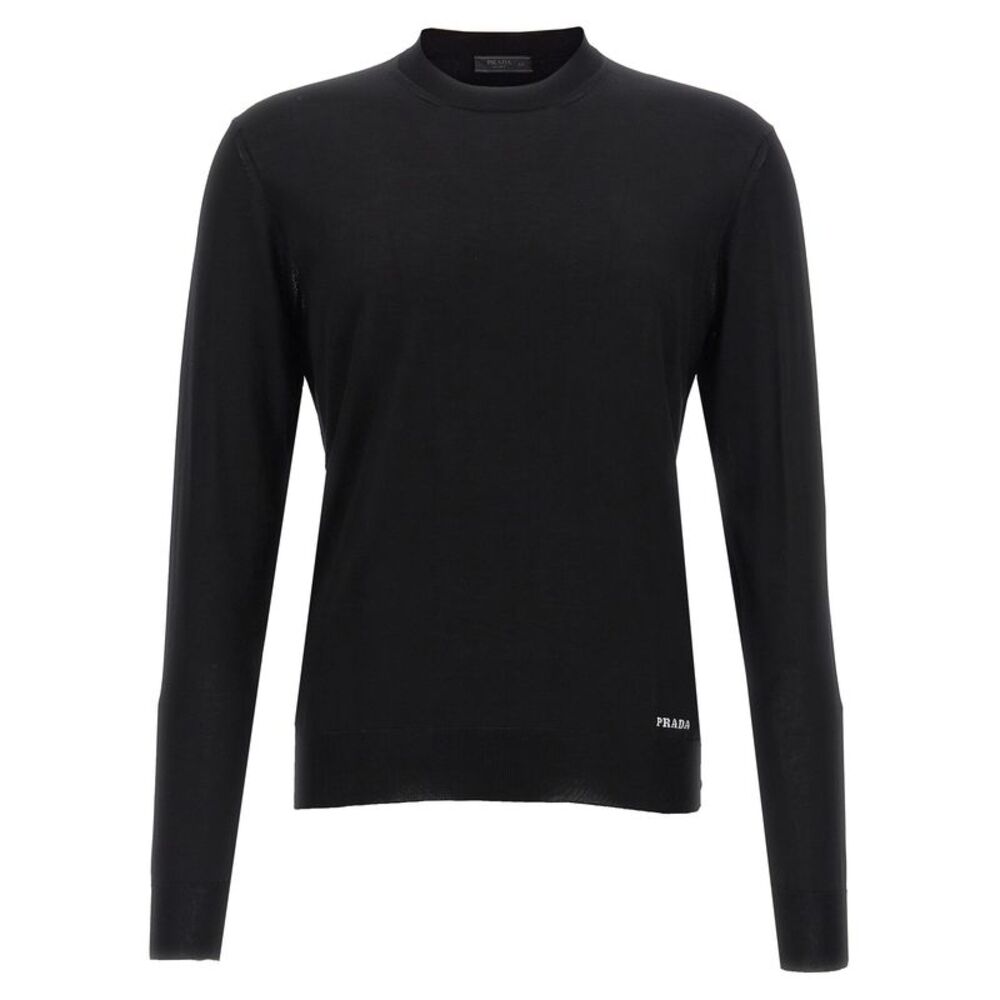 Prada Black Silk Men's Cardigan